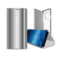 Haffner Smart Clear View oldalra nyíló flipes tok - Samsung SM-S911 Galaxy S23 - ezüst