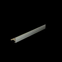  L alakú natúr alumínium élvédő , 250cm x 4,5-20mm, szögletes csempe élzáró profil