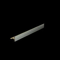L alakú natúr alumínium élvédő , 250cm x 12mm szögletes csempe élzáró profil