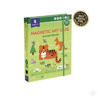 MierEdu Mágneses könyv 53 darabos fejlesztős játék, Az állatok világa MierEdu