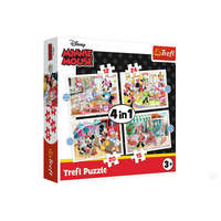 Trefl Trefl: 4 az 1-ben puzzle Minnie egér és barátai puzzle