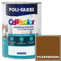 Poli-Farbe VILÁGOSBARNA - CELL KOLOR SELYEMFÉNYŰ ZOMÁNCFESTÉK - POLI-FARBE - 400ML