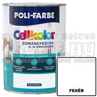 Poli-Farbe FEHÉR - CELLKOLOR SELYEMFÉNYŰ ZOMÁNCFESTÉK - POLI-FARBE - 800ML