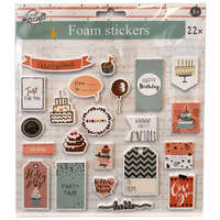 Javoli Színes Party Time szivacs matrica 22 db-os