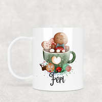 csucsajandek Karácsonyi bögre - névre szóló, többféle