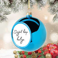 csucsajandek Kék fényképes gömb