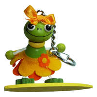 Kulcstartó R (béka-lány, szörfös)