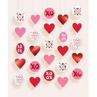 Javoli Happy Valentine's Day Heart függő dekoráció 5 db-os szett