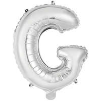 Javoli Ezüst Silver G betű fólia lufi 45 cm