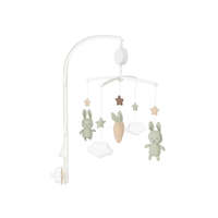 Zenélő kiságyforgó macik és nyuszik, Pasztell zöld Jabadabado