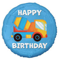 Javoli Betonkeverő Happy Birthday Concrete Mixer fólia lufi 36 cm