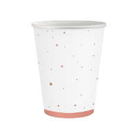 Javoli Rózsaszín Rose Gold Celebrate papír pohár 6 db-os 250 ml
