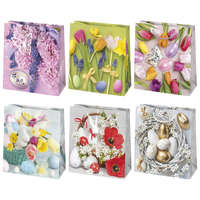 Javoli Húsvét Spring papír ajándéktasak, ajándékzacskó 15,5x15,5x8 cm