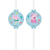 Javoli Peppa malac Messy Play papír szívószál, 4 db-os szett FSC