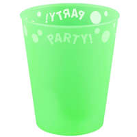 Javoli Green Fluorescent, Zöld micro prémium műanyag pohár 250 ml