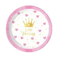 Javoli Hercegnők Little Princess papírtányér 8 db-os 20 cm FSC