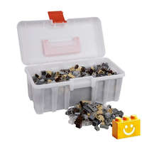 Q-BRiCKS | 750 db-os vegyes, 100% kompatibilis építőkocka készlet különböző színekben(alapkockák)