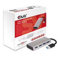 Club3D Club3D SenseVision 4port USB3.0 Hub Silver