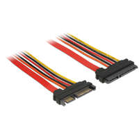  DeLock SATA 6 Gb/s 22 pin plug > SATA 22 pin receptacle (3.3 V + 5 V + 12 V) Extension cable 10cm