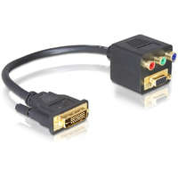  DeLock Adapter DVI 29 male to VGA + 3x RCA female