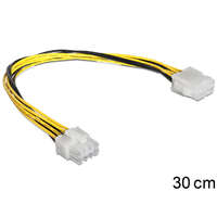 DeLock DeLock Extension Cable Power 8 pin EPS male > female 0,3m