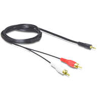 DeLock DeLock Cable Audio 3.5 mm stereo jack male > 2 x RCA male 1,5m