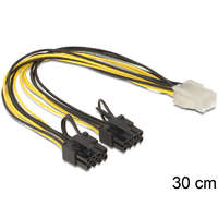 DeLock DeLock Cable PCI Express power supply 6 pin female > 2x 8 pin male