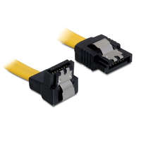 DeLock DeLock Cable SATA 6 Gb/s male straight > SATA male downwards angled 20cm Yellow Metal