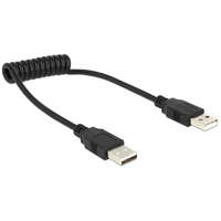 DeLock DeLock Cable USB 2.0-A male / male coiled cable