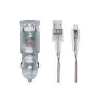 RivaCase RivaCase RivaPower VA4223 TD1 car charger (2xUSB/3,4A), with Micro USB cable Transparent