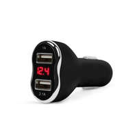 M.N.C M.N.C Car Charger + Voltage meter Black