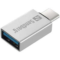  Sandberg USB-C to USB 3.0 Dongle Silver