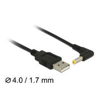 DeLock DeLock Power Cable USB > DC 4.0 x1.7 mm male 90° 1,5m Black