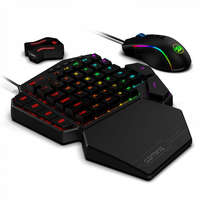 Redragon Redragon K585 One-handed RGB Gaming Keyboard Blue Switch and M721-Pro Mouse Combo with GA200 Converter for Xbox One/PS4/Switch/PS3/PC Black US