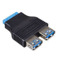  Akyga AK-CA-58 goldpin ATX to 2xUSB Adapter Black