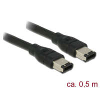  DeLock FireWire cable 6 pin male > 6 pin male 0.5 m