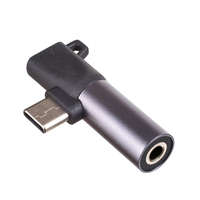 Akyga Akyga AK-AD-62 USB type C / USB type C / Jack 3.5mm Adapter Black