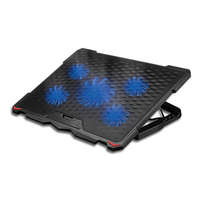 Platinet Platinet PLCP5FB Laptop Cooler Pad 5 Fans Blue LED Black