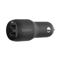 Belkin Belkin BoostCharge Dual USB-A Car Charger 24W Black