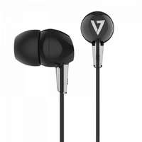 V7 V7 HA200 3.5mm Noise Isolating Stereo Earbuds Black