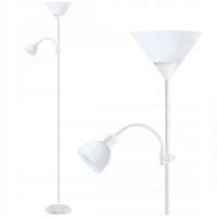 Platinet Floor Lamp E27+E14 White