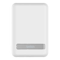  Belkin BPD004BTWT BoostCharge Magnetic Wireless Power Bank 5K + Stand White