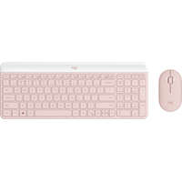  Logitech MK470 Slim Wireless Keyboard and Mouse Combo Rose US