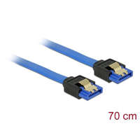 DeLock DeLock Cable SATA 6 Gb/s receptacle straight -SATA receptacle straight 0,7m Blue