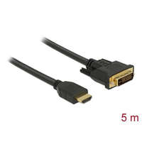 DeLock DeLock HDMI to DVI 24+1 cable bidirectional 5m Black