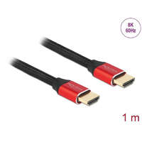 DeLock DeLock Ultra High Speed HDMI Cable 48 Gbps 8K 60 Hz 1m Black/Red