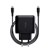 Trust Trust Maxo Compact 65W USB-C Charger with included 2m USB-C cable Black