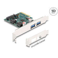  DeLock PCI Express x4 Card to 2x external USB 10 Gbps Type-A female Low Profile Form Factor