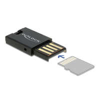  DeLock USB 2.0 Card Reader for Micro SD memory cards Black