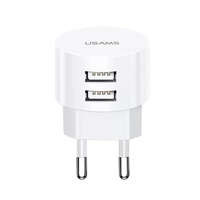  Usams T20 Dual 2,1A Charger Adapter White